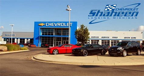 Shaheen chevy - Directions To Shaheen Chevrolet In Lansing, MI. We are located at 632 American Road in Lansing, Michigan near Celebration Cinema and Menards. Here you'll find our New Car Building, Pre-Owned, Quick Lube & Tire Center, Certified Service, Detail, Car …